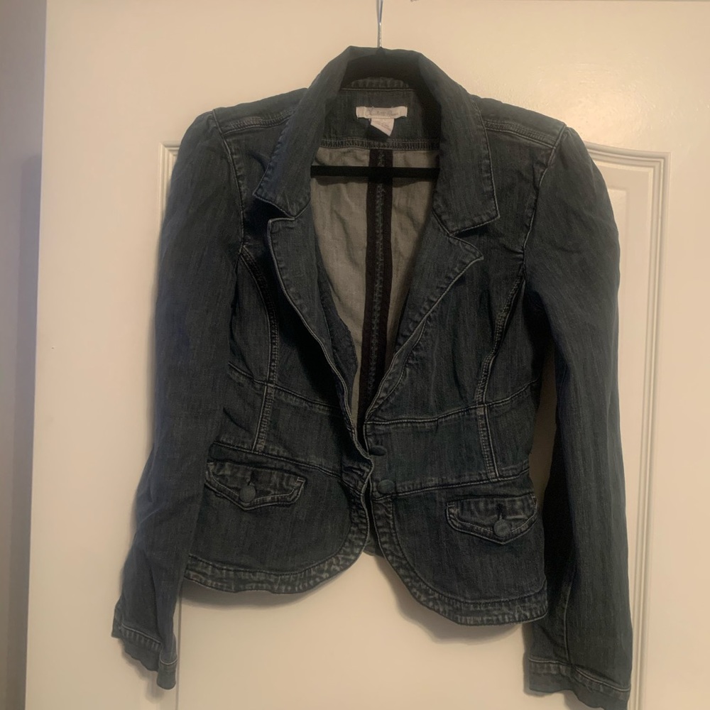 Denim blazer jacket